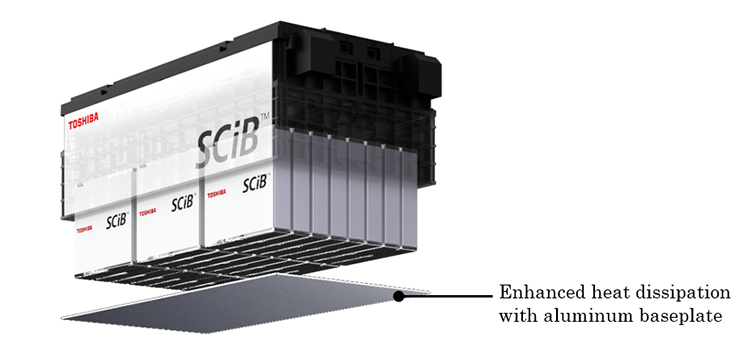 Toshiba giới thiệu mô-đun SCiB™ hoàn toàn mới, cải thiện gấp đôi hiệu suất tản nhiệt cho các ứng dụng như xe buýt điện.